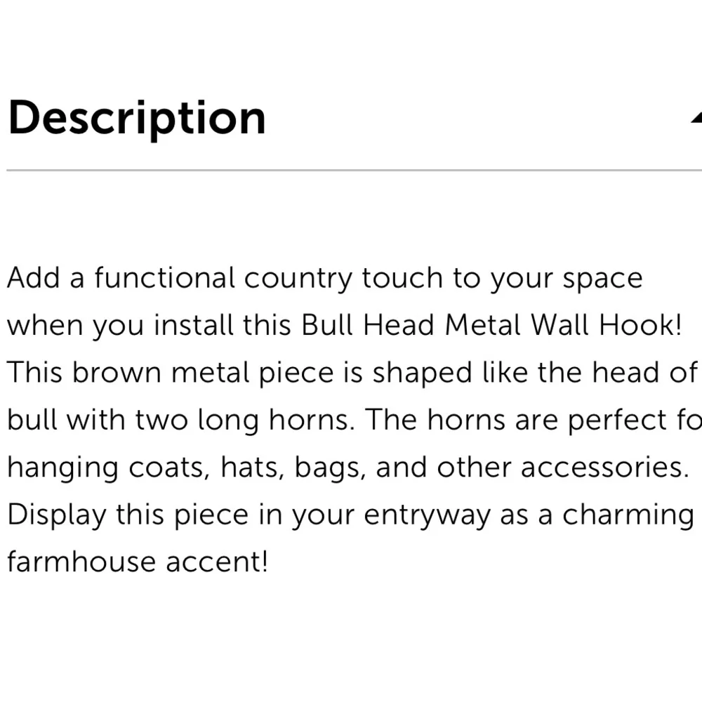 Rustic Bull Head Wall Hook